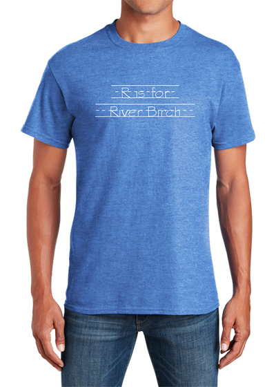 River Birch Softstyle T-shirt Heather Royal - YSD