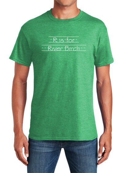River Birch Softstyle T-shirt Heather Irish Green - YSD