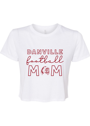 Danville Football Mom Crop Tee - YSD
