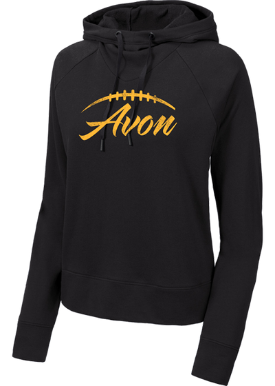 Avon Football Ladies Lightweight French Terry Pullover Hoodie - Y&S Designs, LLC