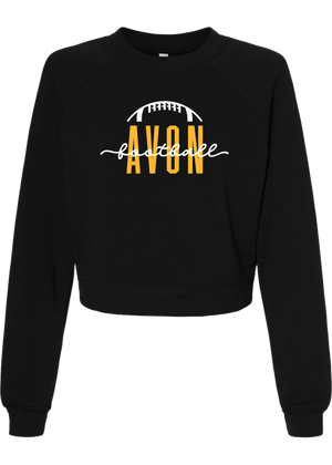 Avon Football Crop Fleece Pullover - Y&S Designs, LLC