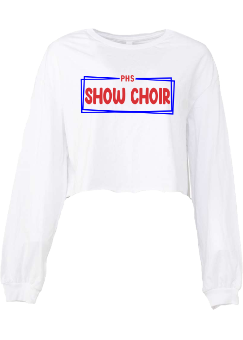 Plainfield Show Choir Crop Long Sleeve Tee - YSD