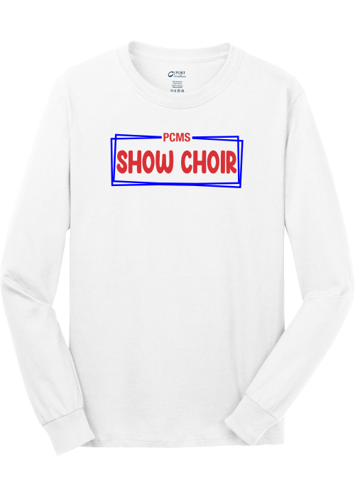Plainfield Middle School Show Choir Box Long Sleeve Cotton T-shirt - YSD