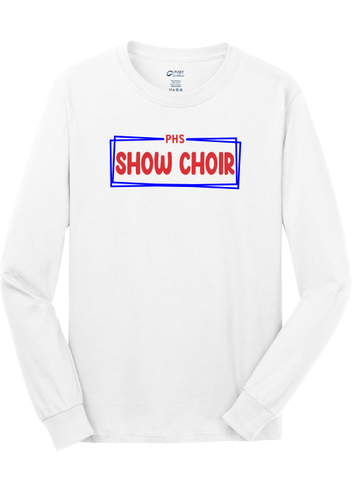 Plainfield Show Choir Box Long Sleeve Cotton T-shirt - YSD