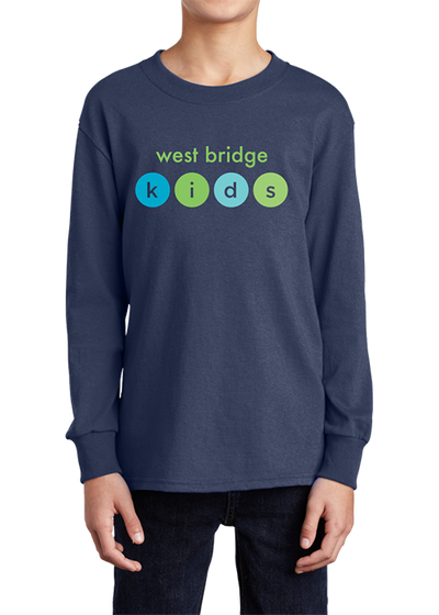 West Bridge Church Youth Long Sleeve Core Cotton Tee Color - YSD
