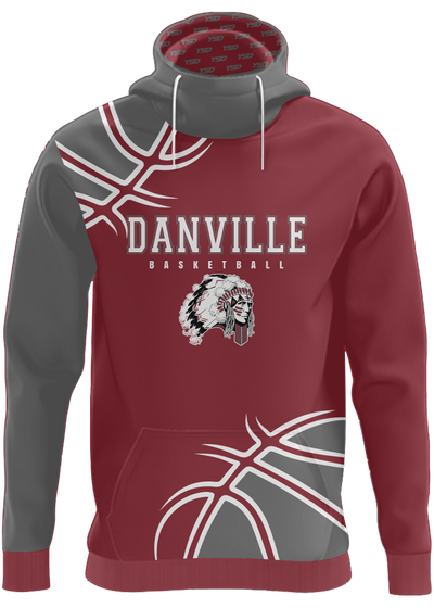 Danville Basketball Custom Print Hoodie - YSD