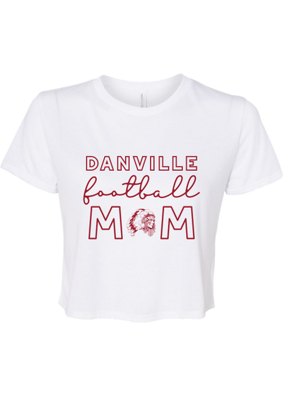 Danville Football Mom Crop Tee - YSD