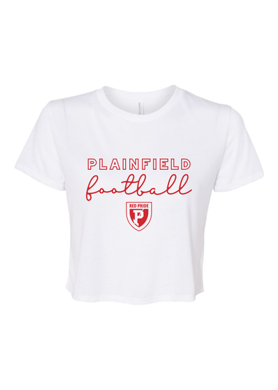 Plainfield Football Crop Tee - Y&S Designs, LLC