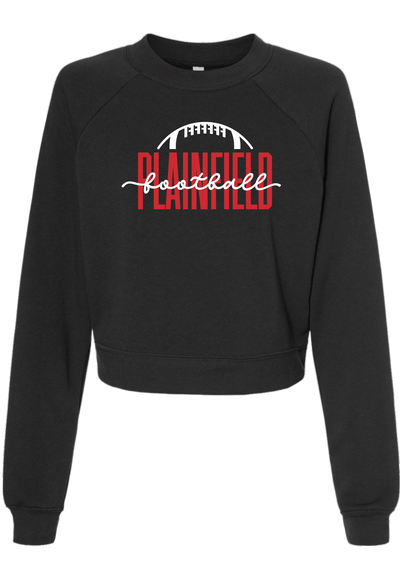 Plainfield Football Crop Fleece - Y&S Designs, LLC