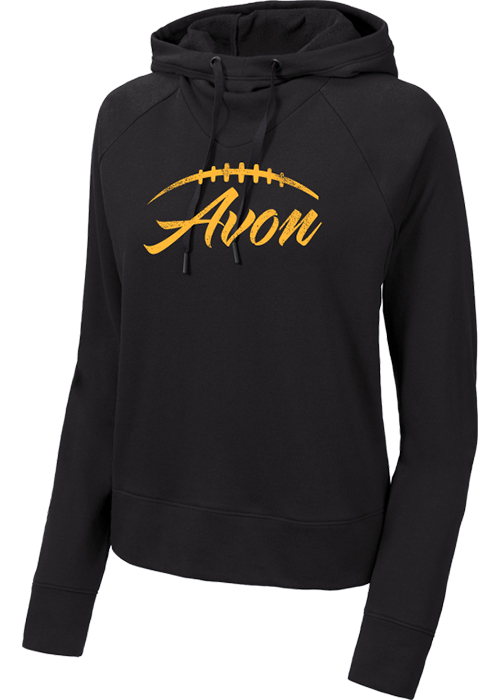 Avon Football Ladies Lightweight French Terry Pullover Hoodie - Y&S Designs, LLC