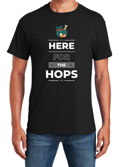 Kegs & Eggs T-Shirt Here for the Hops - YSD