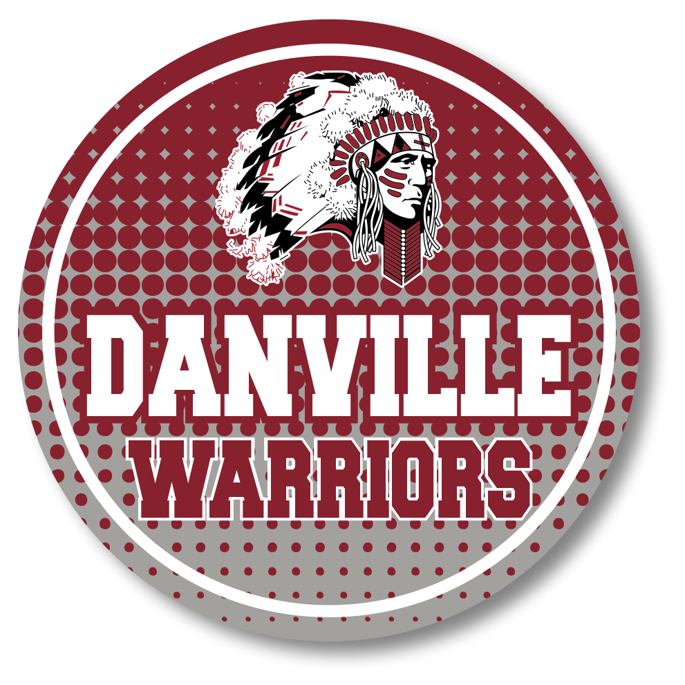 DANVILLE WARRIORS DECAL - Y&S Designs, LLC