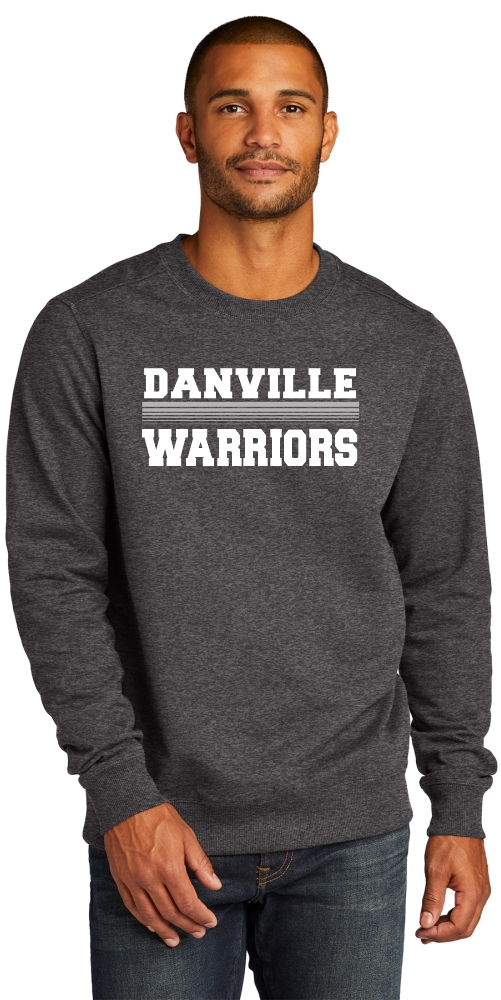 DANVILLE WARRIORS Crewneck Sweatshirt - Y&S Designs, LLC