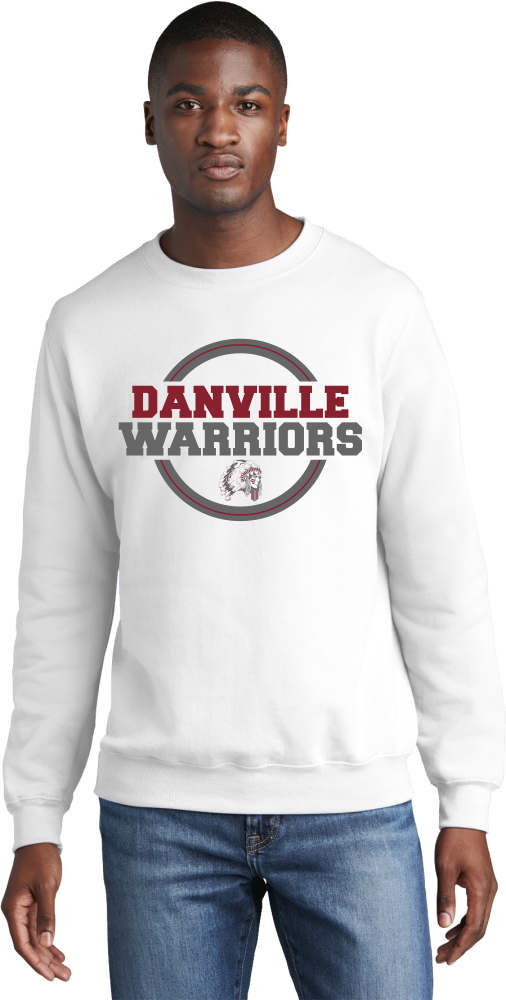 DANVILLE WARRIORS Crewneck Sweatshirt - Y&S Designs, LLC