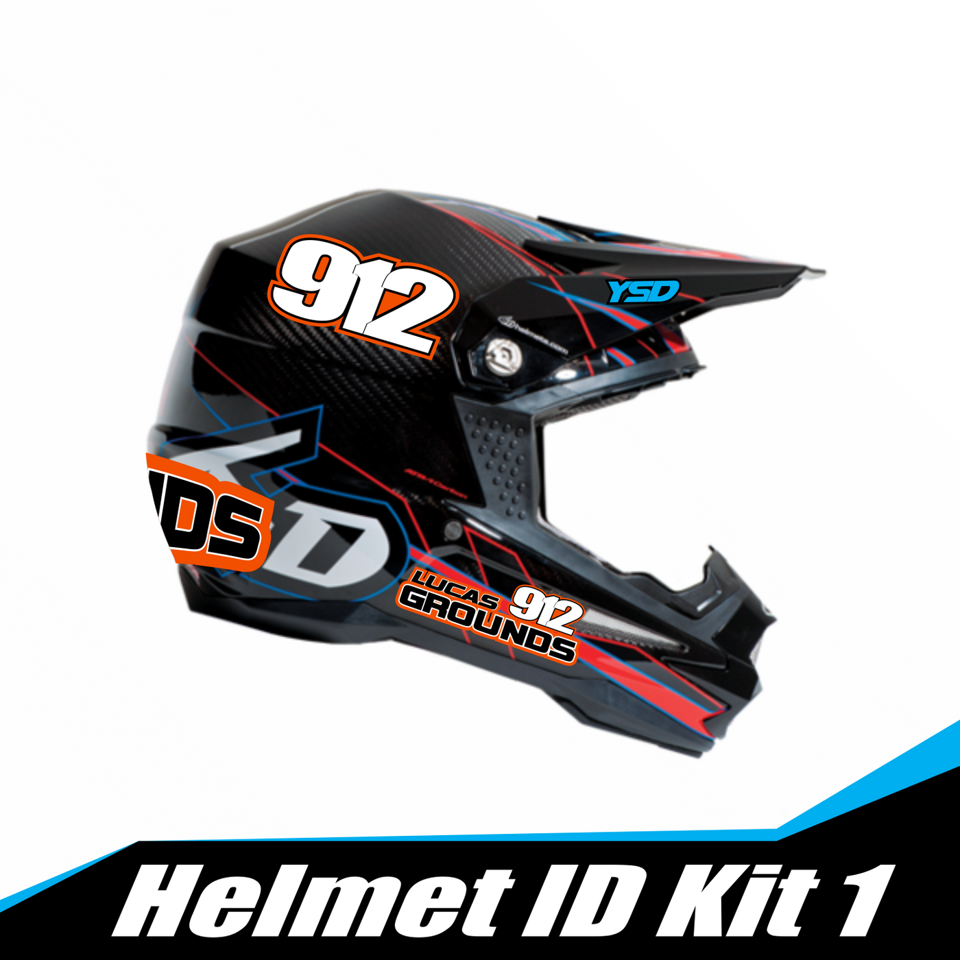 Helmet ID kit 1 - Y&S Designs, LLC