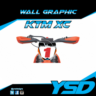 KTM XC Wall Graphic - Y&S Designs, LLC