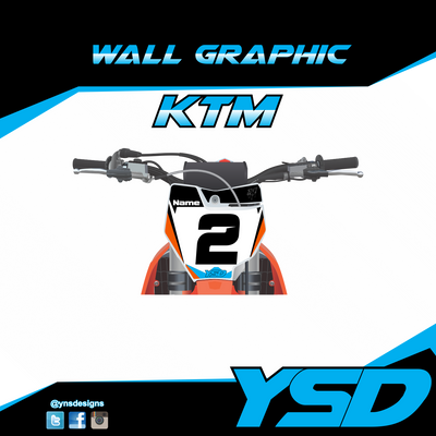 KTM Wall Graphic - Y&S Designs, LLC